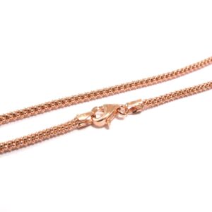 Αλυσίδα επιχρυσωμένη ροζ χρυσό 925 1.8mm pop-corn