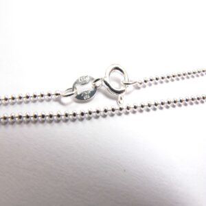 Αλυσίδα ασημένια 925 1.2mm μπίλια