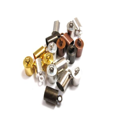 Ακροδέκτης χαλκός 6x9.5xmm για κορδόνι 4.5-5mm