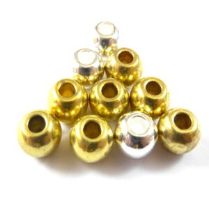Μεταλλική χάντρα βαρέλι 6x5mm