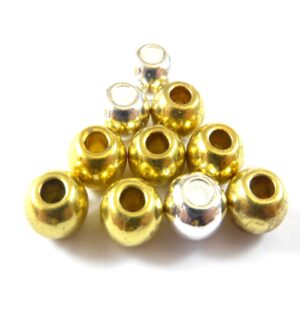 Μεταλλική χάντρα βαρέλι 6x5mm