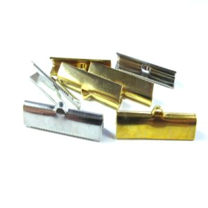 Ακροδέκτης μεταλλικός 25x6mm για κορδόνι πλακέ 25mm