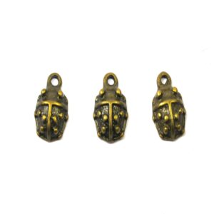 Πασχαλίτσα μπρονζέ μεταλλικό κρεμαστό  15x10mm