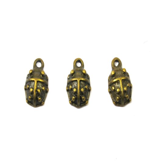 Πασχαλίτσα μπρονζέ μεταλλικό κρεμαστό  15x10mm