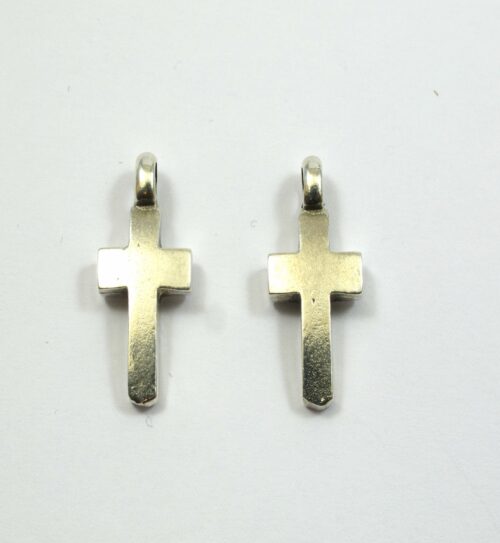 Σταυρός ασημί κρεμαστό μεταλλικό 22x13mm