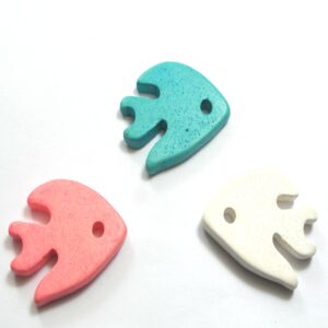 Ψαράκι κεραμική χάντρα 27x22mm