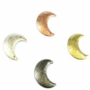 Μισοφέγγαρο μεταλλικό ματ κρεμαστό 23x19mm