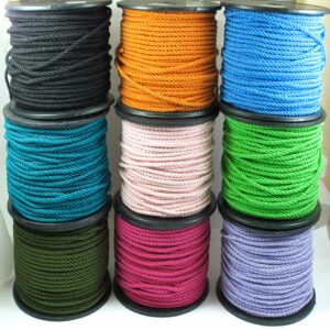 Στριφτό νάυλον/σατέν κορδόνι rayon 3mm/καρούλι 50 μέτρα