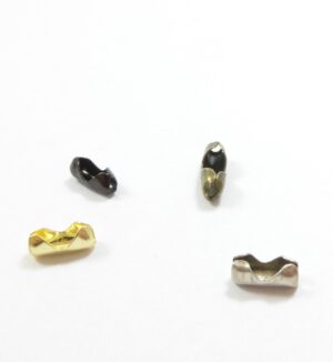 Κούμπωμα χαλκός 10x4mm για αλυσίδα μπίλια 2mm