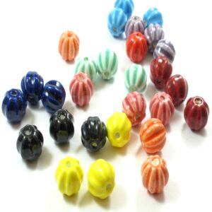 Κολοκύθα κεραμική χάντρα 14x12mm