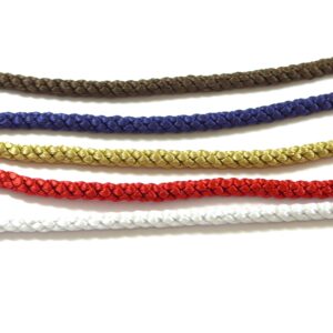 Στριφτό πλεκτό rayon/σατέν κορδόνι 5mm/μέτρο