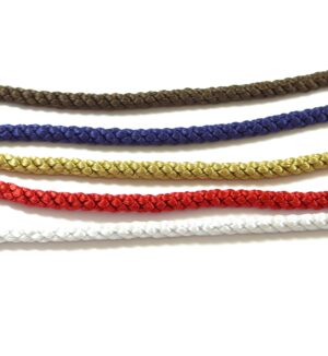 Στριφτό πλεκτό rayon/σατέν κορδόνι 5mm/μέτρο