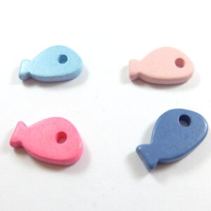 Ψαράκι κεραμική χάντρα 18x11mm
