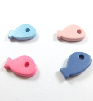 Ψαράκι κεραμική χάντρα 18x11mm