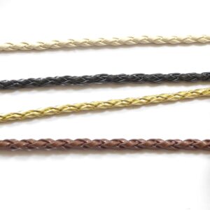 Πλεξούδα απομίμιση δέρμα στρογγυλή 3mm