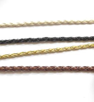 Πλεξούδα απομίμιση δέρμα στρογγυλή 3mm