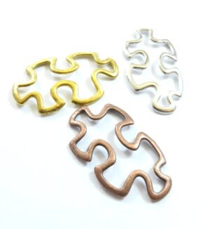 Πάζλ μεταλλικός σύνδεσμος 30x18mm