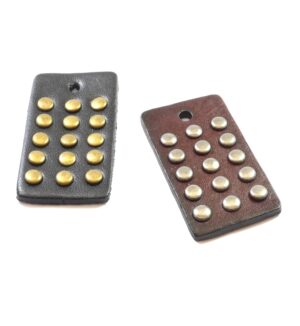 Δέρμα ορθογώνιο κρεμαστό με τρούκ  57x32mm