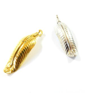 Φτερό μεταλλικό κρεμαστό χαλκός  37x12mm