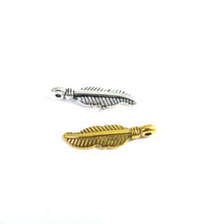 Φτερό αντικέ κρεμαστό μεταλλικό 19x4mm