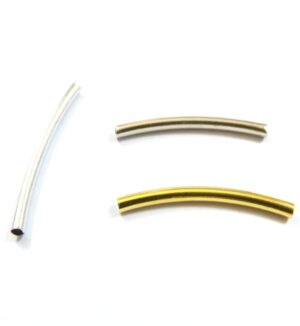 Μπάρα μεταλλική χαλκός 30x2mm για κορδόνι 1mm
