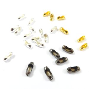 Κούμπωμα χαλκός 8x3mm για αλυσίδα μπίλια 1.5mm