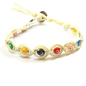 Εnamel Evil Eye Bracelet