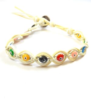 Εnamel Evil Eye Bracelet