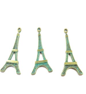 Πύργος του Eiffel  μπρονζέ μεταλλικό κρεμαστό  πεπαλαιωμενο 35x18mm