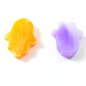 Χέρι της hamsa ακρυλική χάντρα 15x12.8mm