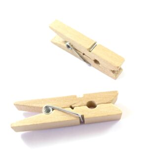 Μανταλάκι φυσικό ξύλινο κλίπ  45x12mm