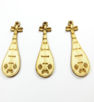Λύρα ξύλινη κρεμαστή 45x16mm