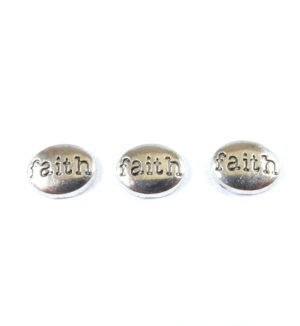 Faith μικροσκοπικό oβάλ μεταλλικό 10x7.5mm