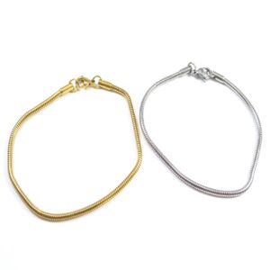 Βραχιόλι φίδι ατσάλι τύπου pandora 195×2.5mm