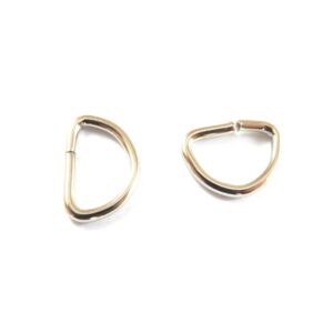 Κρίκος μεταλλικός αγκράφα D 20x12.5mm