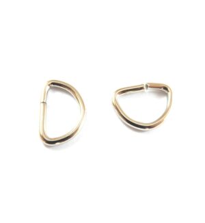 Κρίκος μεταλλικός αγκράφα D 20x12.5mm