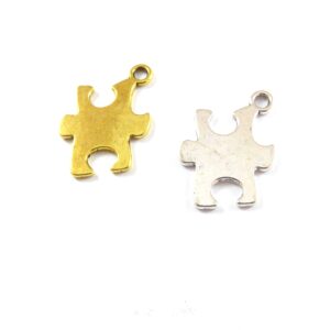Πάζλ μεταλλικό κρεμαστό 22x14mm