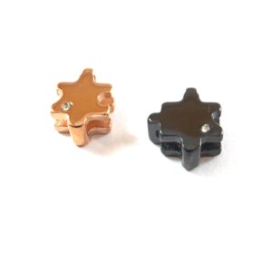 Πάζλ με στράς κρεμαστό μεταλλικό ατσάλι 14x10mm