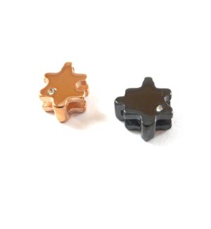 Πάζλ με στράς κρεμαστό μεταλλικό ατσάλι 14x10mm