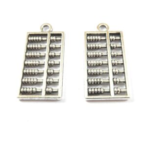 Άβακας ασημί κρεμαστό μεταλλικό 26x13mm
