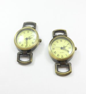 Ρολόι βάση καντράν μπρονζέ μεταλλικό 49x27mm