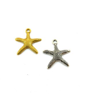 Αστερίας μεταλλικό κρεμαστό 19.5x19mm