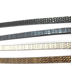 Συνθετικό δέρμα ανάγλυφο πλακέ 5x2mm/1.2 μέτρο
