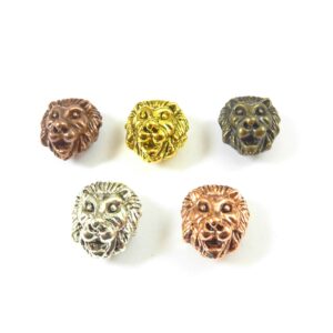 Λιοντάρι μεταλλική χάντρα 13x12mm