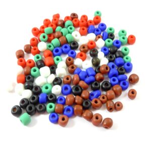 Γυάλινες χάντρες seed ματ 4mm/18gr περίπου 200 χάντρες