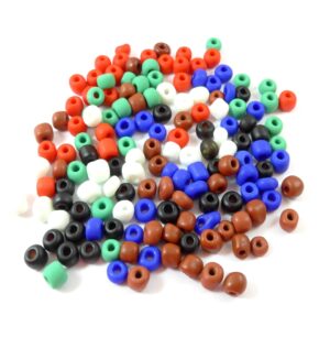 Γυάλινες χάντρες seed ματ 4mm/18gr περίπου 200 χάντρες