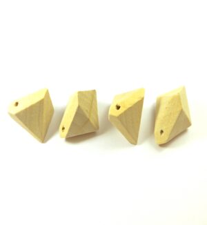 Κωνική πολυπλευρική φυσική χάντρα 20x20mm
