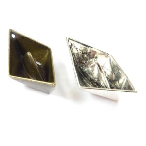 Καραβάκι αντικέ μεγάλο τρισδιάστατο μεταλλικό κρεμαστό 58×33mm