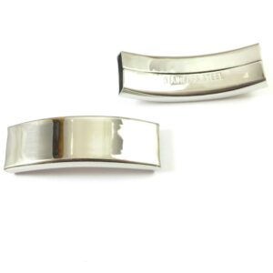 Μεταλλική ατσάλι χάντρα πλακέ σωλήνας 41x12mm