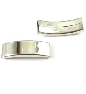 Μεταλλική ατσάλι χάντρα πλακέ σωλήνας 41x12mm